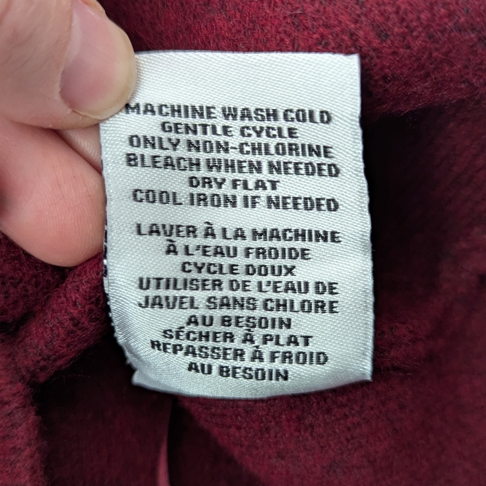 J. Crew Burgundy Wool Blend Button Vest - Picture 12 of 13